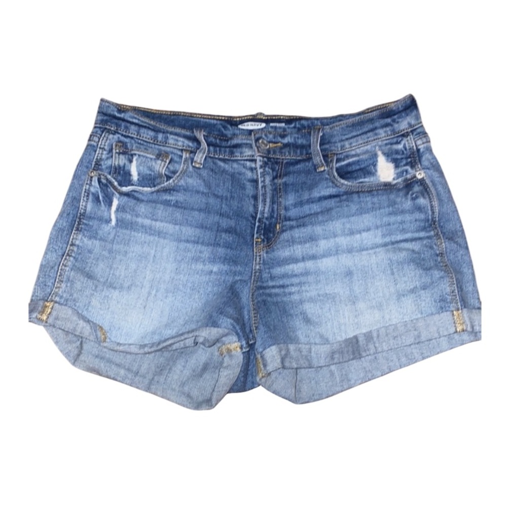 Old Navy Denim Blue Distressed Shorts Size 6